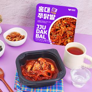 [홍대쭈닭발] 180gx3팩 수제양념 쭈꾸미닭발 볶음 냉동간편식 혼술 안주