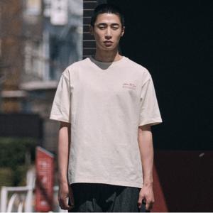 [DIEMS]베이직 프린팅 티셔츠_아이보리-LCSTSIVB03