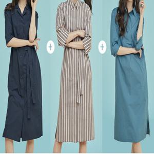 [런칭가 99900]19코튼100셔츠원피스3종
