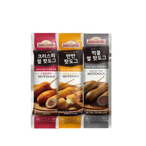 핫도그 3종 크리스피/반반/먹물 21개