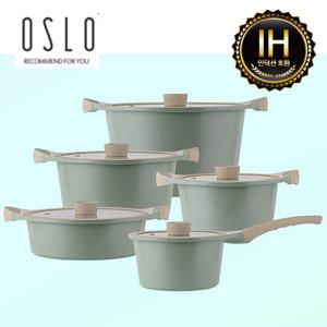 오슬로(OSLO) 마린 세라믹인덕션냄비 5종SET(10PCS)