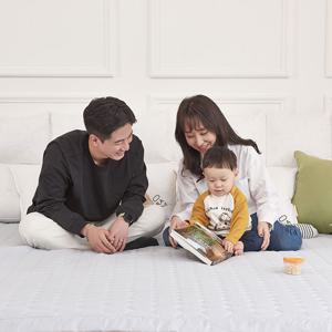 면모달 패밀리 침대패드 SS+Q/Q+Q 고정밴드 그레이/화이트