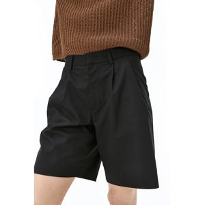 [최초가 99,000원]울블렌드 원턱 쇼츠_블랙
