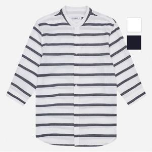 공용 스트라이프 차이나넥 7부셔츠(NSI355)