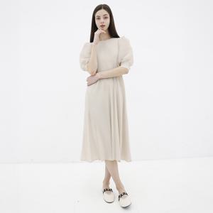 yoyoyoy [여성][최초가 144000원]퍼프소매 페미닌 원피스_아이보리-AJ06WNPOP37IV1