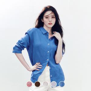 344518 여 린넨 셔츠