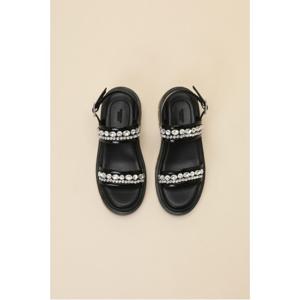 [정상가 398,000원] 주얼리 샌들(black)_DW2AM25005BLK