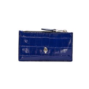 알렉산더 맥퀸 스컬 지퍼 카드지갑 632037 1JMFI 4350 BLUE
