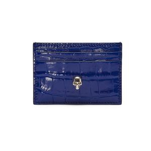 알렉산더 맥퀸 스컬 카드지갑 632038 1JMFI 4350 BLUE
