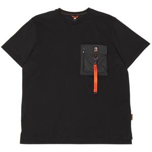 파라점퍼스 PMTEERE07 BLACK 남자 반팔티셔츠 레귤러핏