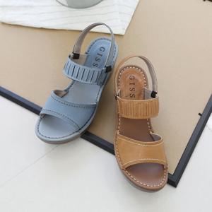 [브리치]  /  GISSE수제화 양가죽 라티온 통굽 샌들 6cm