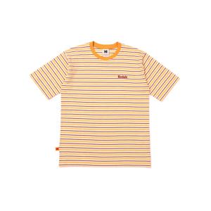 레인보우 스트라이프 반팔티셔츠 YELLOW