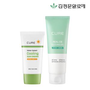 큐어 쿨링선크림 40ml+수딩젤150ml