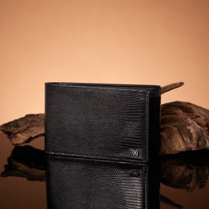 [닥스 액세서리] [[24FW]] DBWA4F730BK [REAL LIZARD] 리얼리자드 금속장식 블랙 반지갑