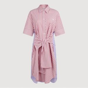 Stripe MIX Knot Shirt Dress_LFDAA24105PIX