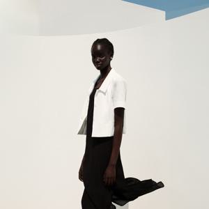 SHORT SLEEVE CROPPED JACKET
