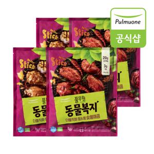 동물복지 더블직화 윙&봉 2종(숯불매콤/갈비양념) 4봉 혼합구성
