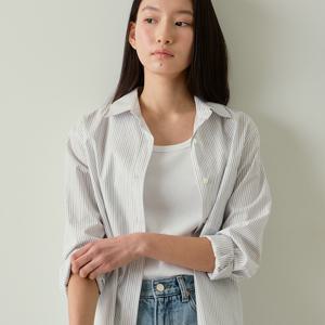 (정상가 159000원) stripe pocket shirt (off white)