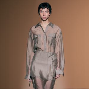 SHEER CUPRO SHIRTS BEIGE