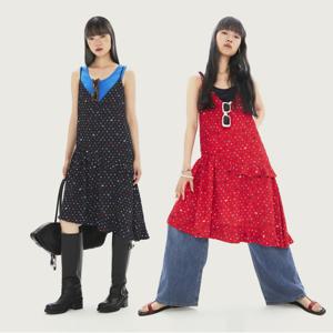 Dot Print Slip Dress 2종택1