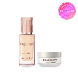 커버리셔스 파워핏 파운데이션 30ml+프라이머 파우더 5g