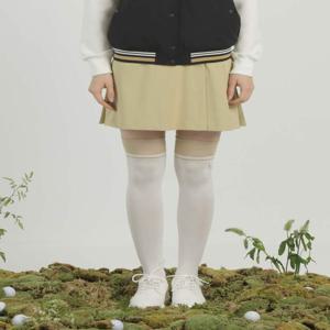 헤지스골프 베이지 여성 단색 미니스커트HWSK5A211I2