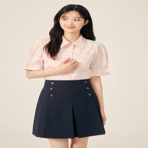 [JJ지고트]버튼 장식 A라인 미니 스커트GP5A0SK531
