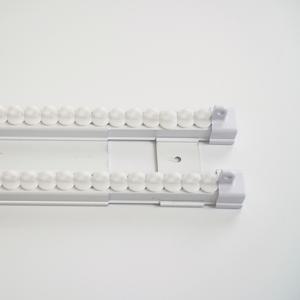 커튼부자재 이중 커튼레일 화이트