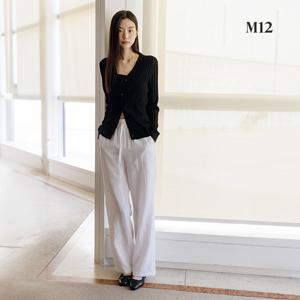 [온플] M12 25SS 여성 린넨블렌디드 링클프리 스트링 팬츠 4종