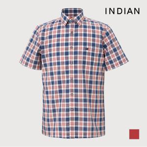 [INDIAN] 린넨 블랜드 미디움 체크 셔츠_MITNSXM4211