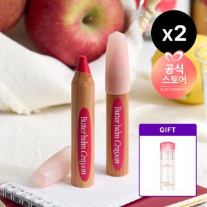 [CJ단독/더블구성]버터밤 크레용 기획 [본품+샤프너 구성] [사은]크리스탈글램틴트미니(랜덤)