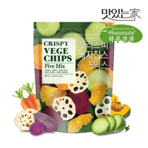 [하루견과] 크리스피리얼칩스180g 1봉 /영양간식/야채칩/자색고구마칩연근칩