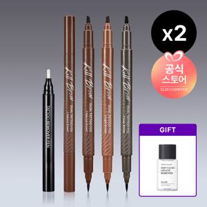 [CJ단독/더블구성]킬브로우 듀얼 타투펜 기획세트 [본품+리무버 구성] [사은]립앤아이리무버미니