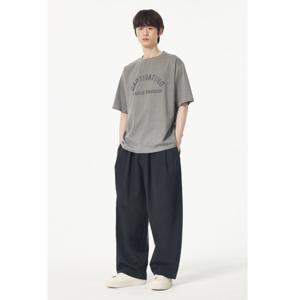 25번.[MEN] 피그먼트 레터링 프린트 티셔츠 91M5222311