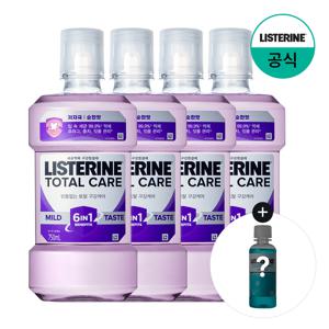 토탈케어 마일드 750ml x4 +(증)쿨민트 250ml