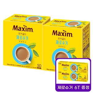 맥심 모카골드 제로슈거 커피믹스 50Tx2+6T추가