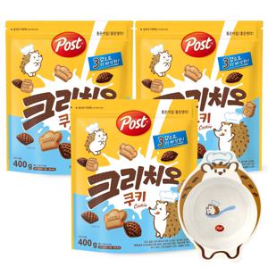 포스트 크리치오 쿠키 시리얼 400g x3+시리얼볼
