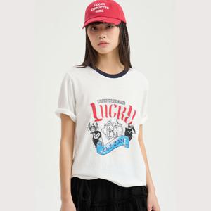 넥배색원포인트반팔티셔츠 LQTAM25100