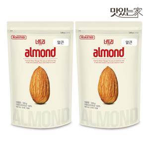 너트리 알큰사이즈 볶음아몬드 500g x 2개 미국산