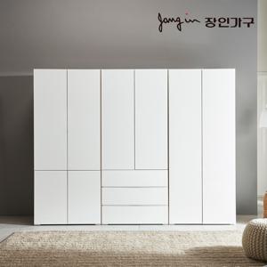 장인가구 세이스 터치 4도어 3단서랍 2400 이불 옷장