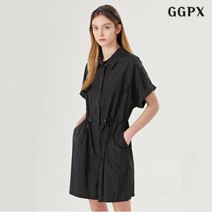 정상가:89,000원 | 캐쥬얼 카라 페이크 포켓 스트링 미디 점프수트 (GOBOW013D)