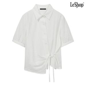 정상가:59000원ㅣ사선버튼 스트랩 블라우스 (DP2BA007A)