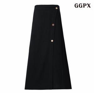 정상가:69,000원 ㅣ 플레어 뒷 밴딩 롱 스커트 (GPBWH003D)
