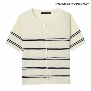 정상가:59,000원 ㅣ [미니멈 에브리데이]라운드 단가라 버튼업 가디건 (EB2CK010D)