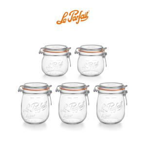 르파르페 유리 밀폐용기 500ml 2개 + 750ml 3개