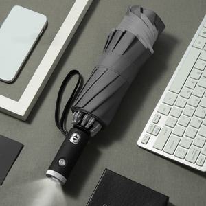[홈앤시스] 거꾸로 LED 완전자동 우산 그레이