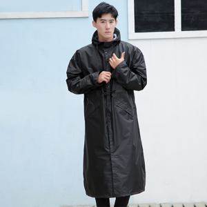 [아일렌] 트렌드 남녀공용 바람막이 레인코트 XL   블랙  우비