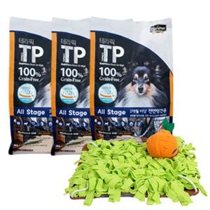 테라픽 강아지사료 올스테이지1kg x 3팩 + 한라봉매트