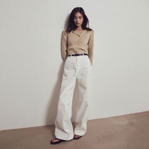 [1차 리오더] Essential semi-wide Denim Pants_White