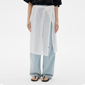 레이스 랩 스커트 [WHITE]